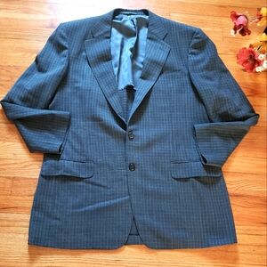 Ermenegildo Zegna Light Drop 7 Wool Gray Check Jacket Blazer 44/ 54 L Ultimo